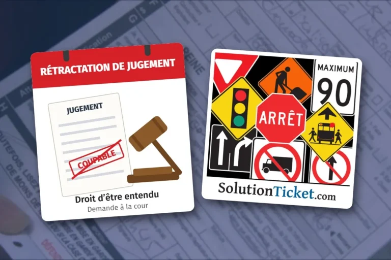Jugement « coupable » barré et maillet de juge – demande de rétractation de jugement